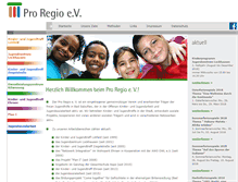Tablet Screenshot of pro-regio-verein.de